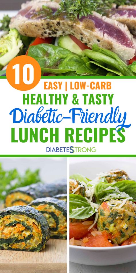 Tasty & Healthy Lunch Ideas that are diabetic friendly. For this round up, I have chosen a mix of cold lunches, lunches that you can make beforehand and reheat and a few that require cooking at lunchtime. All the lunch recipes are low-carb, taste amazing and will give you a healthy boost of energy in the afternoon. #healthylunch #lowcarbrecipes #diabeticrecipes Easy Low Carb Lunches, Cold Lunches, Healthy Recipes For Diabetics, Low Carb Lunch, Sugar Level, Tasty Healthy, Low Carb Diet Recipes, Diet Help, Idee Pasto Sano