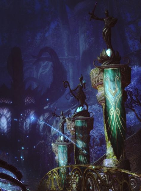 House of Ballads (Kingdoms of Amalur: Reckoning) Kingdom Of Amalur Reckoning, Fanasty Landscape, Kingdoms Of Amalur Reckoning, Kingdoms Of Amalur, Fantasy Wallpaper, Fantasy Setting, Character Inspo, Fantasy Concept Art, Story Inspiration