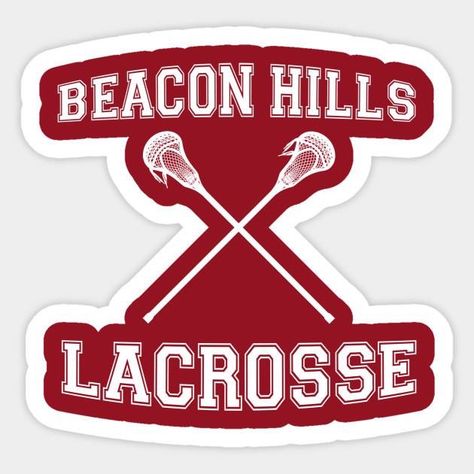 Beacon Hills Lacrosse, Lacrosse Uniform, Beacon Hills, Lacrosse, Teen Wolf, Funny Stickers, Custom Stickers, Favorite Tv Shows, Sticker Design