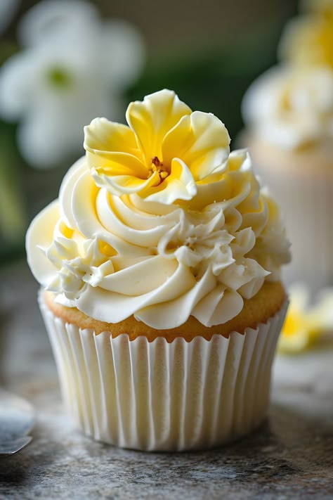 Indulge in the beauty of floral cupcakes with our Jonquil Decorated Cupcake. Edible flower cakes like these are perfect for any occasion. Explore daisy-themed baking and other wildflower cake designs for a botanical bakery experience. Discover nature-inspired bakery goods, including rose petal pastries and lavender-infused treats. Find more artistic inspiration in our AI-generated art products. Follow our account and explore our creative offerings to enhance your baking endeavors. Link in bio. Wildflower Cake, Daisy Cupcakes, Daisy Decorations, Bakery Goods, Flower Cakes, Floral Cupcakes, Artistic Inspiration, Art Products, Perfect Desserts