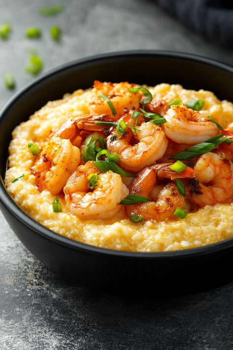 Learn how to make authentic Southern shrimp and grits with this easy recipe! Perfectly seasoned shrimp and creamy, cheesy grits. Best Grits Ever, Salmon And Grits Recipes, Shrimp And Grits Easy, Shrimp And Grits Recipe Easy, Creamy Cheesy Grits, Easy Shrimp And Grits, Southern Shrimp And Grits, Shrimp Grits Recipe, Seasoned Shrimp