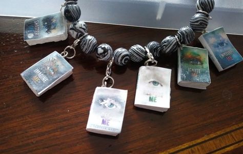 Shatter Me series book charms Shatter Me Bracelet, Shatter Me Clothes, Shatter Me Jewelry, Shatter Me Merch, Shatter Me Books In Order, Shatter Me Crewneck, Book Merch, Shatter Me, Aaron Warner