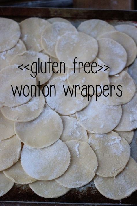 Gluten Free Wonton Wrappers, Won Ton, Pain Sans Gluten, Gluten Free Living, Wonton Wrappers, Wontons, Gluten Free Dairy Free Recipes, Gluten Free Eating, Gluten Free Recipes Easy