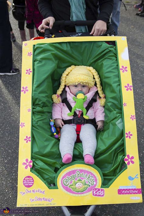 Cabbage Patch Kids Costume, Halloween Tutus, Cabbage Patch Costume, Stroller Costume, Kid Costume, Halloween Costumes 2014, First Halloween Costumes, Cabbage Patch Babies, 1st Halloween