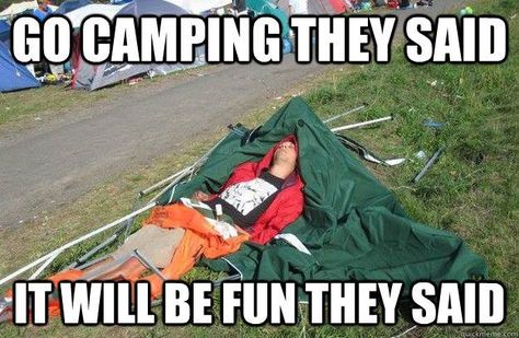 A little humor to start your day off! Go To Sleep Meme, Funny Camping Quotes, Sleep Meme, Camping Funny, Travel Alaska, Auto Camping, Quotes Hilarious, Camping In The Rain, Camping Quotes