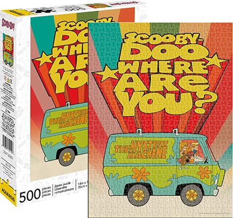 Amazon.com: Aquarius Scooby Doo Where are You 500pc Puzzle, Multi-Colored: Toys & Games Mystery Van Scooby Doo, Velma Shaggy, Shaggy And Velma, The Mystery Machine, Shaggy And Scooby, Mystery Machine, Fun Activities To Do, 500 Piece Jigsaw Puzzles, 500 Piece Puzzles