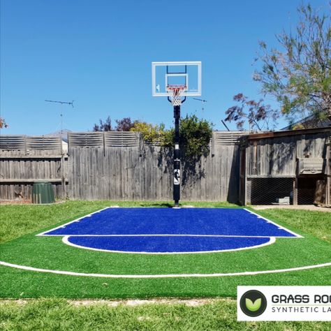 Basketball. Basketball Geelong. Basketball Australia. Sports turf. Synthetic grass. Artificial grass. Diy Backyard Basketball Court, Diy Basketball Court, Fake Grass Installation, Backyard Basketball Court, Home Basketball Court, Diy Basketball, Sports Turf, Basketball Court Backyard, Backyard Basketball