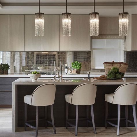 Grey Homes, Circular Pendant Light, Sophie Paterson Interiors, Lights Over Kitchen Island, Sophie Paterson, Ceiling Details, Best Kitchen Design, Lovely Kitchen, Island Pendant Lights