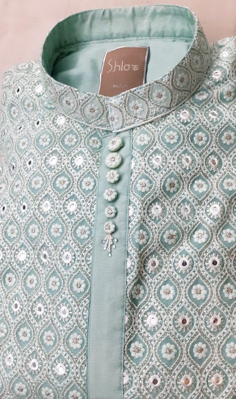 Kurta Patterns For Men New, Men Ethnic Wear India, Wedding Dress For Boys, Traditional Indian Mens Clothing, Kurta Designs Men's, Gents Shirts, Indian Wedding Clothes For Men, Embroidery Kurta, Boys Kurta Design