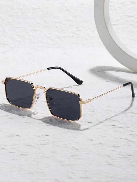 Casual Collar  Copper   Embellished   Men Accessories Square Sunglasses For Men, Mens Goggles, Glass Frames For Men, Unique Glasses Frames, Nike Wallpaper Backgrounds, Glasses Frames Trendy, Guys Fashion Casual, Winter Sunglasses, Goggles For Men