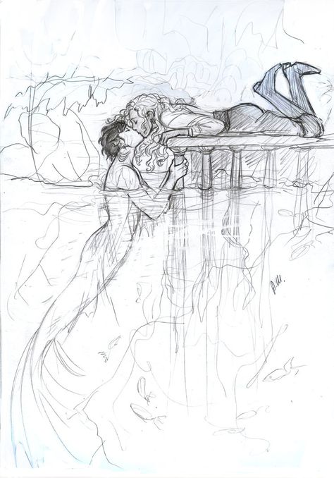 I love this Mermaid Drawings, Mermaids And Mermen, Sketchbook Art, Percabeth, Arte Fantasy, Camp Half Blood, Mermaid Art, 판타지 아트, Sketchbook Art Inspiration