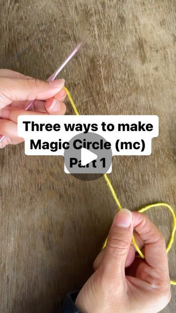 Crochet by Lookee on Instagram: "How to crochet magic circle (mc) Part 1 #crochet #crochetaddict #crochetaddict #tutorial #beginnercrochet #craft #crochetersofinstagram #crochetinspiration" Crochet Circle Increase Chart, Crochet A Circle Pattern, Magic Circle Crochet Tutorial Left Hand, No Magic Circle Crochet, How To Crochet A Circle Video, Magic Circle Granny Square, Easy Magic Circle Crochet, How To Make A Magic Ring In Crochet, Double Crochet Magic Circle