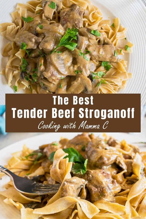 Crock Pot Stroganoff, Recipe For Beef Stroganoff, Macaroni Chinois, Stroganoff Beef, Homemade Beef Stroganoff, Best Beef Stroganoff, Beef Stroganoff Crockpot, Beef Stroganoff Recipe, Beef Stroganoff Easy