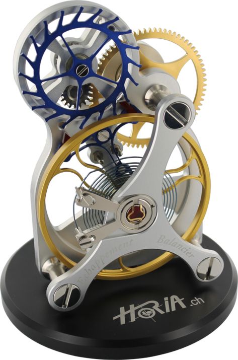 10X real size model of balance wheel Steampunk Furniture, Drukarka 3d, Skeleton Clock, Fossil Watches For Men, Weaving Loom Diy, Balance Wheel, Gear Clock, Handmade Wall Clocks, Steampunk Clock