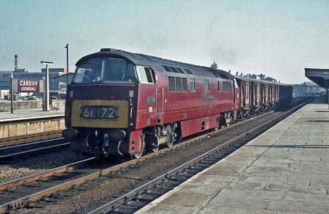 Railway Herald :: Imaging Centre :: D1007 at Cardiff General Isambard Kingdom Brunel, London Underground Tube, Garden Railroad, Steam Railway, British Railways, Train System, Buses And Trains, Western Region, British Rail