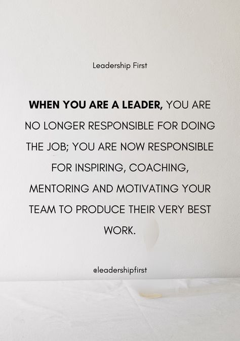 Leadership First on LinkedIn: #leadership #management #leadershipdevelopment #employeeengagement… | 753 comments Manager Inspiration Quotes, Bliss Bar, Good Leadership Skills, Team Leadership, Work Goals, Follow The Leader, Leadership Management, Work Skills, Leadership Tips