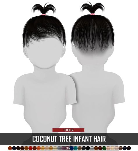 Toddler Hair Sims 4, Toddler Cc Sims 4, Lotes The Sims 4, Infant Hair, Sims Baby, Sims 4 Tsr, Die Sims 4, Sims 4 Cc Kids Clothing, The Sims 4 Pc