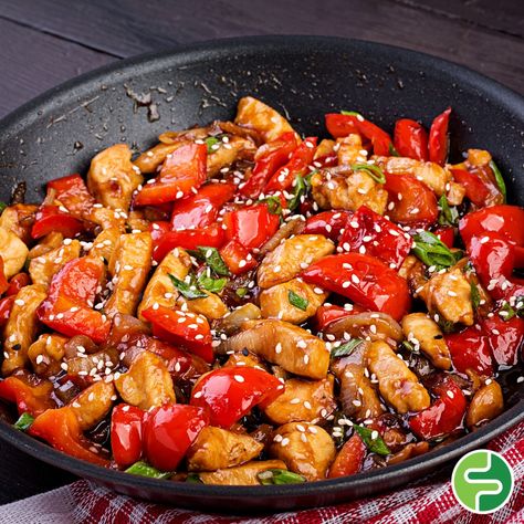 Low FODMAP Chicken Stir-Fry | FODMAP Friendly Sweet Thai Chili Chicken, Asian Chicken Marinade, Thai Chili Chicken, Food Recipes For Dinner Healthy, Green Beans Stir Fry, Beans Stir Fry, Sweet Thai Chili, Chicken And Green Beans, Recipes For Dinner Healthy