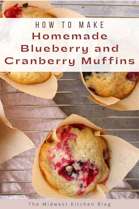 Cranberry Blueberry Muffins, Cranberry Muffins With Fresh Cranberries, Cranberry Muffins Recipes, Muffins With Dried Cranberries, Blueberry Muffins Healthy, Cranberry Oatmeal Muffins, Cranberry Recipes Muffins, Breakfast Ideas Healthy Clean Eating, Blueberry Yogurt Muffins