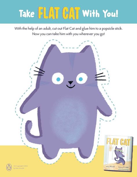 From Pete Oswald, New York Times bestselling illustrator of the Bad Seed series, and Tara Lazar, critically acclaimed author of 7 Ate 9, comes Flat Cat, the story of a cool cat who learns that sometimes life is about finding the best of both worlds. Find the book here: https://www.penguinrandomhouse.com/books/676740/flat-cat-by-tara-lazar-illustrated-by-pete-oswald/ Cat Activities, Writing For Kids, Anchor Art, Bad Seed, School Giveaways, Cat Book, Cat Activity, The Bad Seed, Pete The Cat