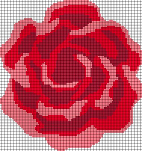 Large Alpha Patterns, Pixel Crochet, Tapestry Crochet Patterns, Crochet Business, Crochet Design Pattern, Rose Wall, Embroidery Stitches Tutorial, Cross Stitch Patterns Flowers, Pixel Pattern