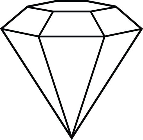 Diamond Line Art - Shape Inspiration | Diamond Hat | Pinterest ... Diamond Printable, Diamond Illustration, Diamond Template, Shape Coloring Pages, Diamond Outline, Sistem Solar, Diamond Image, Diamond Vector, Diamond Picture