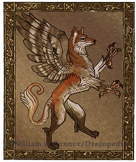 Irish Mythical Creatures, Heraldic Beasts, Fantasy Story Ideas, Mythological Animals, Mythical Beasts, Medieval Europe, Mythical Animal, Medieval Style, Mythical Beast