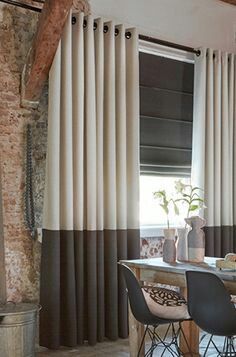 Gordijnen#bytzum Designer Bed Sheets, Contemporary Curtains, Drapes And Blinds, Window Treatments Bedroom, Plain Curtains, Living Room Decor Curtains, Minimalist Room, Home Curtains, Window Styles