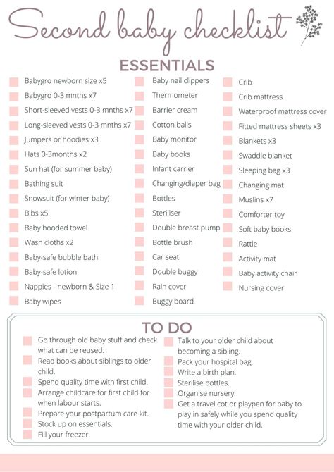 Registry For Second Baby, Preparing For Baby Number 2, Baby Number 2 Essentials, Second Baby Checklist, Baby Checklist Preparing For, Second Baby Registry, 2nd Baby Must Haves, Second Baby Must Haves, Baby Shower For Second Baby