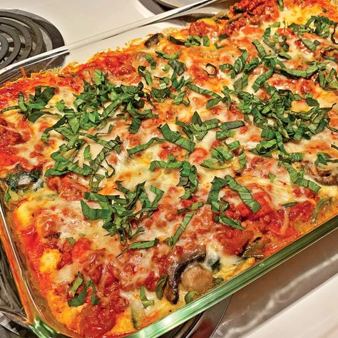 Lasagna Florentine Lasagna Florentine Recipe, Lasagna Florentine, Florentine Lasagna, No Boil Lasagna, Veggie Lasagna, The Big Easy, Bolognese Sauce, No Noodle Lasagna, Big Easy