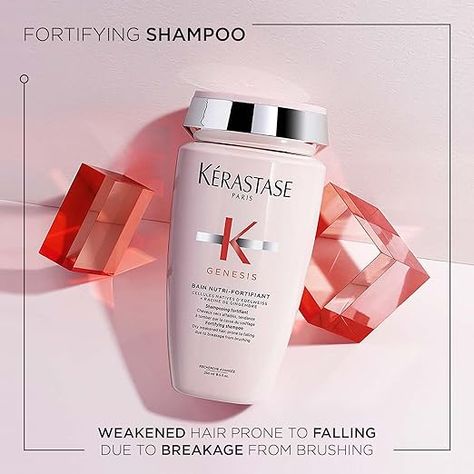 Kerastase Genesis, Anti Hair Fall Shampoo, Kerastase Hair, Prevent Hair Fall, Anti Hair Fall, Shampoo Reviews, Best Hair Care Products, Weak Hair, Reduce Hair Fall