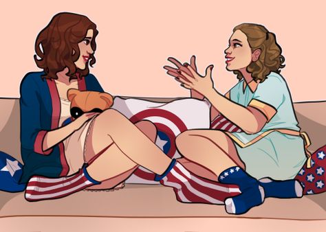 . Peggy And Angie, Peggy X Angie, Angie Martinelli, Carmilla Series, Agent Peggy Carter, Sharon Carter, Superhero Memes, Hayley Atwell, Peggy Carter