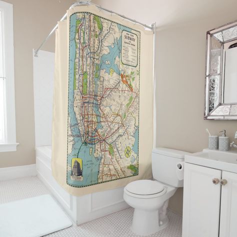 Shower Curtain Monogram, Bird Shower Curtain, Waterfall Shower, Marble Showers, Flower Shower Curtain, Garden Shower, Curtains Home, New York Subway, Custom Shower Curtains