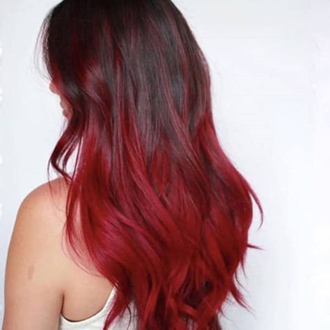 Halo Hair Color, Red Halo Hair, Red Hair Tips, Red Balayage Hair, Reverse Balayage, Red Ombre Hair, Hair 2022, Hair Color Underneath, Brown Ombre Hair