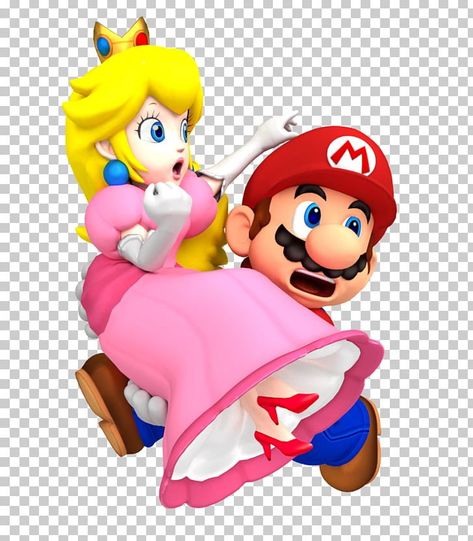 Mario Bros Png, Mario X Peach, Mario And Peach, Mario And Friends, Super Princess Peach, Mario And Princess Peach, Peach Mario, Couples Halloween Costume Ideas, Red Princess