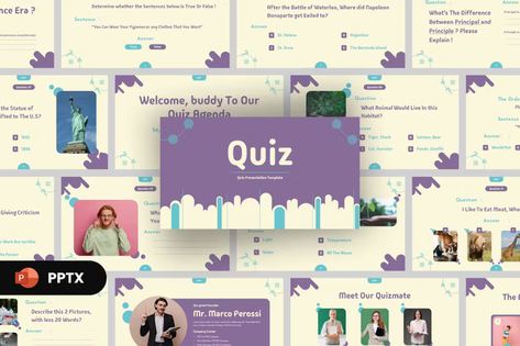 Quiz PowerPoint Presentation Incl. education & knowledge - Envato Elements Test Exam, Power Point Template, Keynote Presentation, Envato Elements, Business Presentation, Power Point, School Teacher, Powerpoint Presentation, Presentation Templates