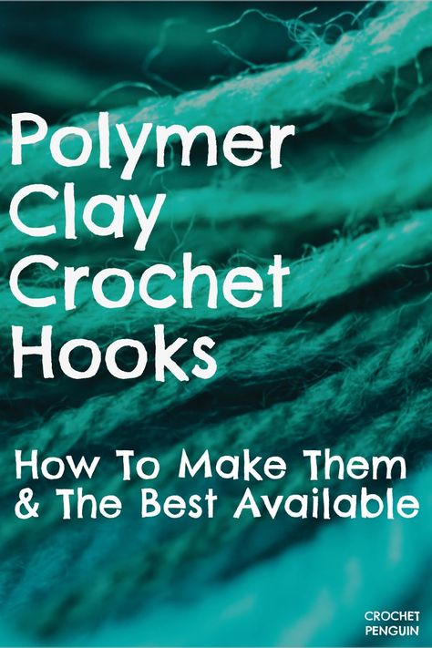 When #crocheting a wide handle is great. It reduces hand & wrist pain. #PolymerClay #Crochethooks have an aluminum hook and a colorful sculpted handle. Read the best options for these unique hooks. Polymer Clay Crochet Hooks, Clay Crochet Hook, Crochet Hook Handles, Crochet Penguin, Wrist Pain, Hand Wrist, Buying Guide, Crochet Hooks, Polymer Clay