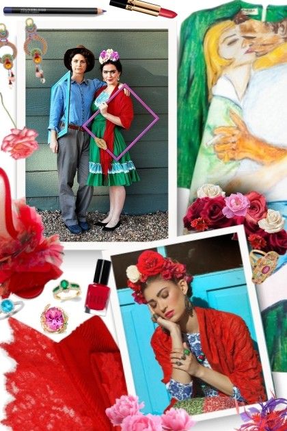 Frida+Kahlo+Halloween+Costume+DIY from Ewa Naukowicz - trendme.net Frida Kahlo Halloween, Costume Diy, Diy Set, Diy Halloween Costumes, Diy Costumes, Diy Style, Halloween Costume, Polyvore, Halloween