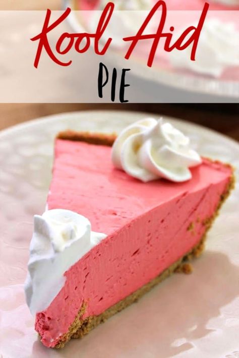 Kool Aid Pie, Kool Aid Pie Recipe, Pizza Halloween, Jello Pie, Pizza Sugar Cookie, Pastas Recipes, Baking Items, Easy Pie, Perfect Pies