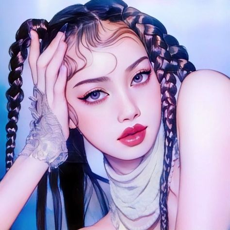 Blackpink Tattoo, Gothic Girl Art, Black Pink Background, Blackpink Poster, Beauty Art Drawings, Kpop Drawings, Illustration Art Girl, Lisa Blackpink Wallpaper