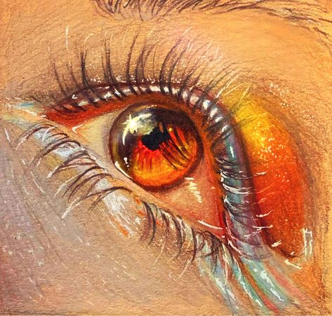 Reflection Drawing, Sun Drawing, Pretty Brown Eyes, Skin Paint, Sun Painting, Amber Eyes, Eye Sketch, Brown Eye, Brown Hair Brown Eyes