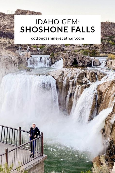 Shoshone Falls is a must-see natural waterfall in southern Idaho near Twin Falls! Read all about this Idaho gem and how to visit the Niagara of the West. Shoshone Falls Idaho, Places To Visit In Idaho, Idaho Road Trip, Shoshone Falls, Snake River Canyon, Things To Do In Idaho, Explore Idaho, Idaho Vacation, Idaho City