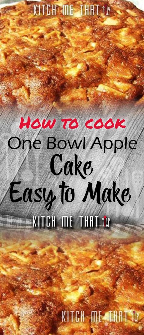 One Bowl Apple Cake | Cakes Recipe to Try!! One Bowl Apple Cake Recipe Easy, Easy Fresh Apple Cake, Cake Mix Apple Cake Recipe, Easy Apple Cake With Fresh Apples, One Bowl Apple Cake Recipe, One Bowl Apple Cake, Apple Cake Recipe Easy, Easy Apple Cake, Honey Crisp