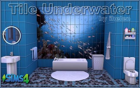 Ihelen Sims: Tile Underwater • Sims 4 Downloads Sims 4 Aquarium, Sims 4 Dangerouslyfreejellyfish, Sims 4 Cc Ocean Decor, Ts4 Aquarium Cc, Sims 4 Cc Aquarium Wall, Vans Kids, Sims 4 Cc Shoes, Sims 4 Cc Makeup, Sims 4 Update