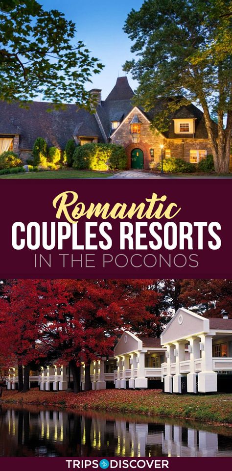 Poconos Pennsylvania Resorts, Poconos Weekend Getaway, Romantic Places For Couples, Poconos Vacation, Poconos Mountains, Poconos Pennsylvania, Poconos Resort, Travel Couples, Couples Resorts