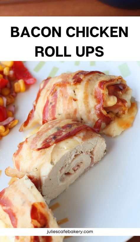 bacon chicken roll ups recipe Chicken Roll Ups Stuffed, Ham And Cheese Roll Ups, Bacon Roll, Chicken Roll Ups, Chicken Roll, Roll Ups Recipes, Bacon Chicken, Chicken Rolls, Cream Cheese Chicken