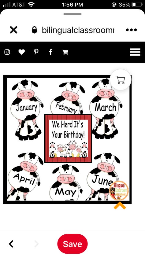 Cow Theme Classroom, Cow Print Classroom, Infant Activities Daycare, Ag Education, Birthday Boards, Cow Craft, Infant Classroom, Cow Decor, Theme Classroom