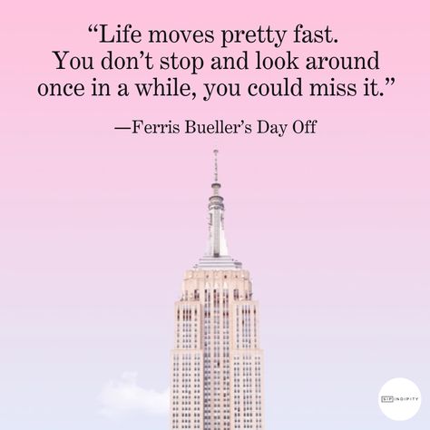 Life moves pretty fast, so let's hit the pause button. In our constant pursuit of more, we often overlook the simple joys. That morning coffee, the laughter shared with loved ones, the beauty of nature – these are the moments that truly enrich our lives. So, take a deep breath, unplug, and savor the present. Remember, life isn't about rushing to the finish line; it's about enjoying the journey. Life Moves Pretty Fast Quote, Pizza Project, Fast Quotes, Life Moves Pretty Fast, Pause Button, Personal Pizza, The Pause, Simple Joys, Take A Deep Breath
