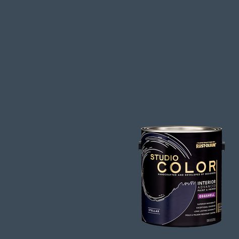 Rust-Oleum Studio Color Stellar, Interior Paint + Primer, Eggshell Finish, 2-Pack - Walmart.com Door And Trim Paint, Lowes Paint Colors, White Interior Paint, Manor Interior, Office Paint Colors, Office Paint, Gallon Of Paint, Color Wonder, Interior Wall Paint