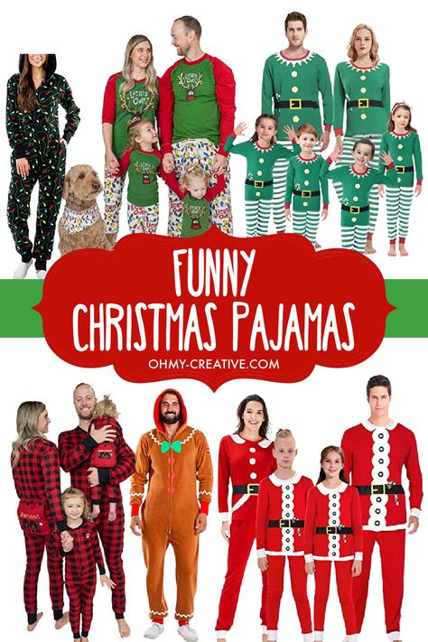 Funny Family Pajamas, Funny Family Christmas Pajama Ideas, Family Christmas Pajamas Funny, Diy Christmas Pajamas Family, Christmas Pj Party Outfit, Snowman In A Bag, Funny Family Christmas Pajamas, Funny Christmas Pajamas, Pajama Party Outfit